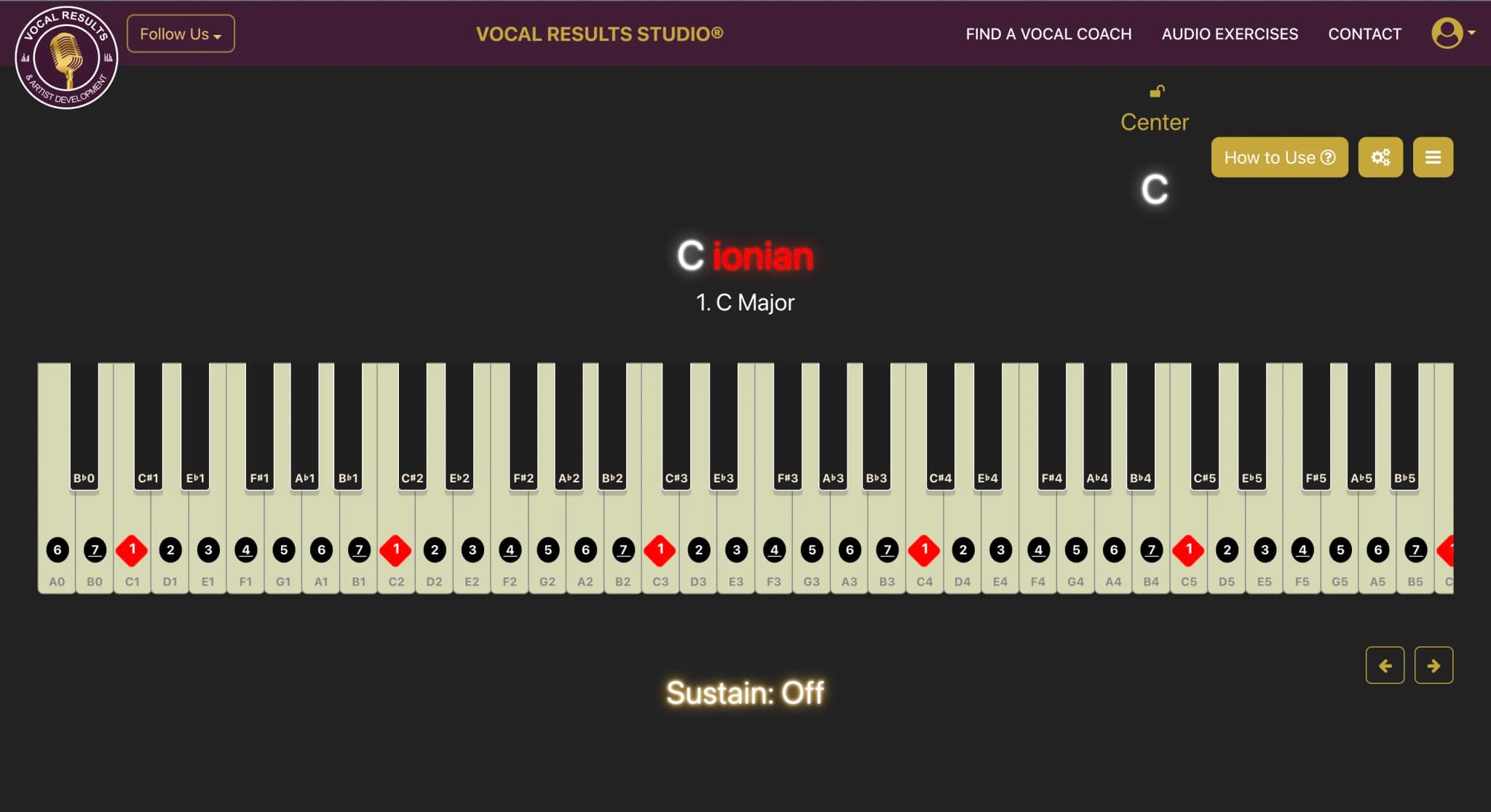Screenshot of Real-Time Piano project